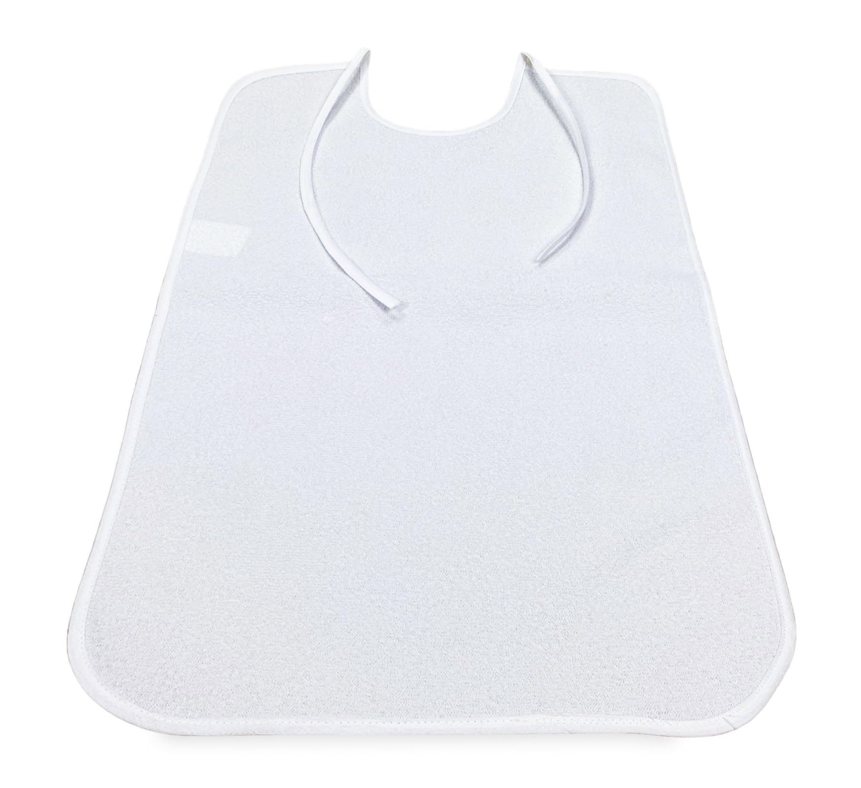 Tex family Set Bavaglioni Impermeabili da Adulto Remo©, Bavaglione Antimacchia con Lacci, 40x60 cm, Unisex, Ideale per Case di Riposo e Strutture Sanitarie, Protezione durante i Pasti, Made in Italy