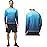 Satankud Men\'s Long Sleeve Swim Shirts Rashguard UPF 50+ UV Sun Protection Shirt Athletic Workout Running Hiking T-Shirt Swimwear (Blue Gradient,X-Large)