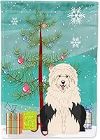 Vista 126 de Caroline's Treasures BB4243GF Bandera de jardín con texto en inglés «Merry Christmas» con texto en inglés «Merry Christmas», bandera decorativa