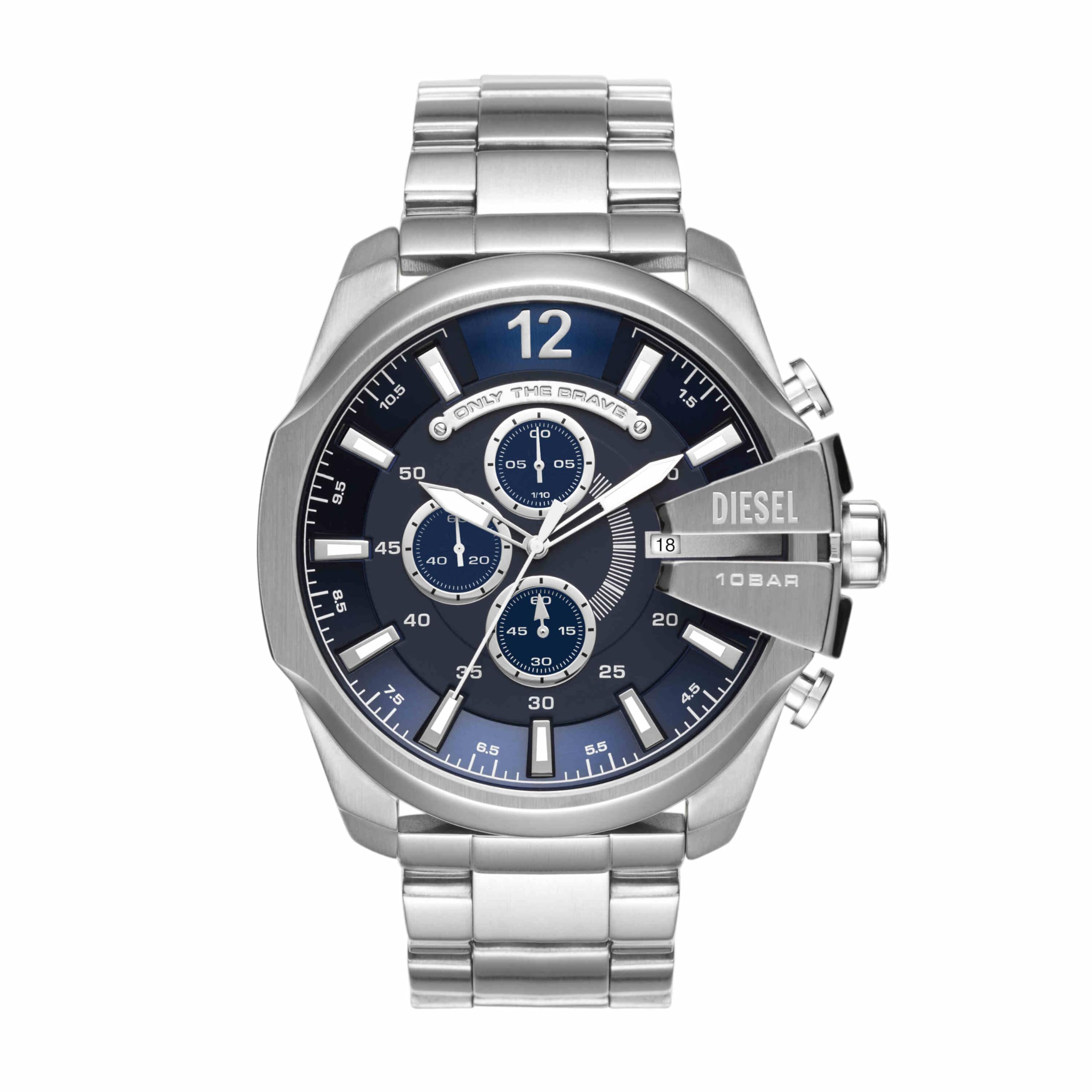 Diesel Chief Series orologio da uomo, movimento cronografo con cinturino in silicone, acciaio inossidabile o pelle
