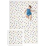Yay Mats Stylish Extra Large Baby Play Mat. Soft, Thick, Non-Toxic Foam Covers 6 ft x 4 ft. Expandable Tiles with Edges Infants and Kids Playmat Tummy Time Mat (Cassia Polka Dot)