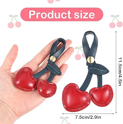 Wikavanli Porte-clés Mignon En Forme De Fraise, Breloques De Sac, Cœurs Kawaii, Fleurs, Marguerites, Accessoires De Décoration Pour Femmes Et Filles, Bleu Transparent