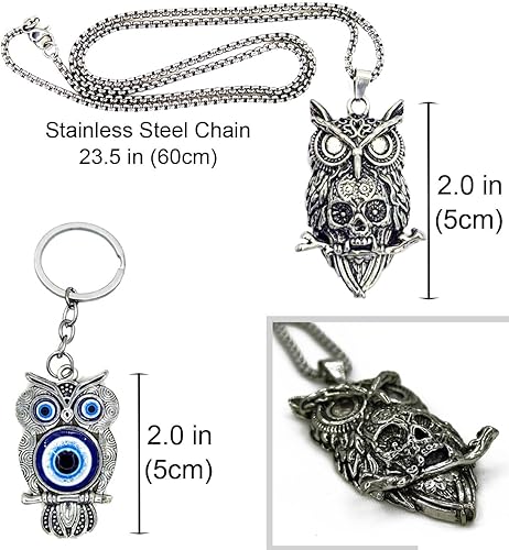 Miniatura 4 de Juego de 8 pulseras de cuero punk para hombres y mujeres, 6 puños trenzados de poliuretano, collar y llavero, ajustable, apilable