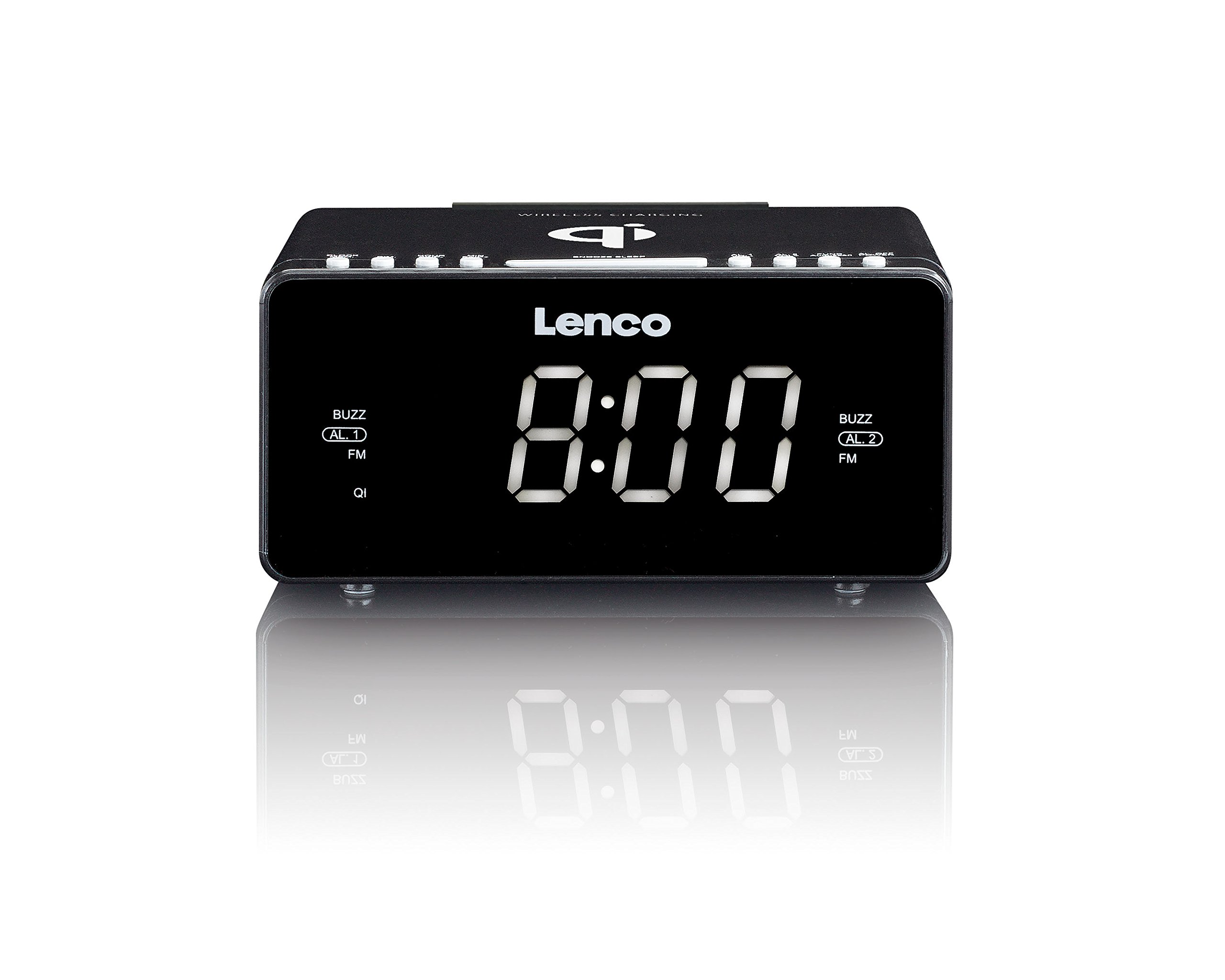 Lenco CR-550 Radiosveglia, Nero