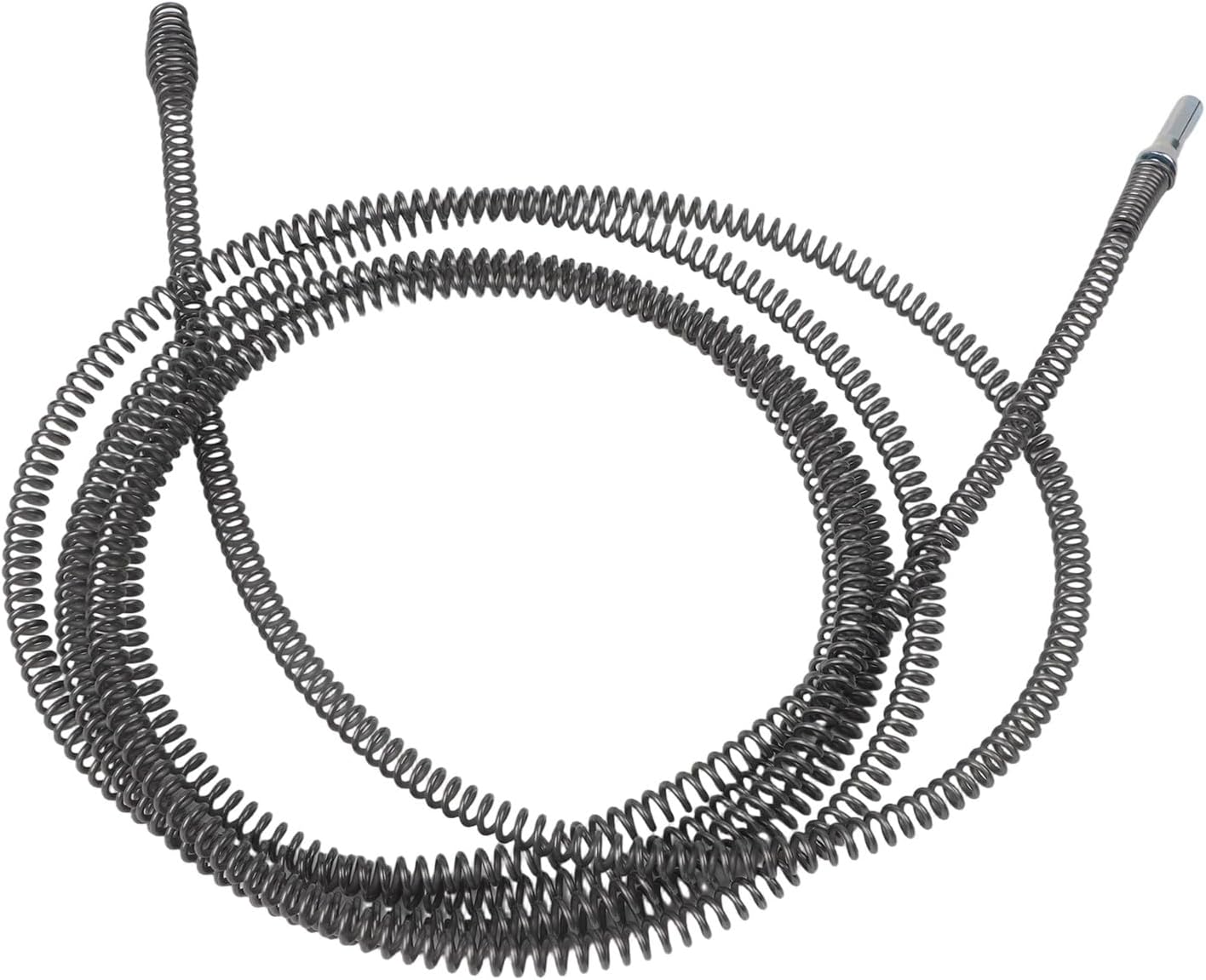 13Ft Electric Drill Drain Snake, Manganese Steel Spring Pipe Dredging Tool For Kitchen Bathroom Sewer, Flexible Clog Remover With Drill Connector For Pipes And Floor Drains