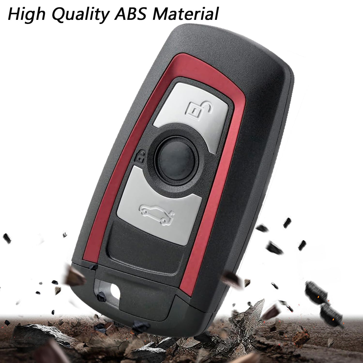 HooRLZ Key Fob Replacement For Bmw 1 2 3 4 Series F20 F22 F30 F31 F32, Remote Car Key Cover Case 3 Button, Bmw Key Case - Image 4