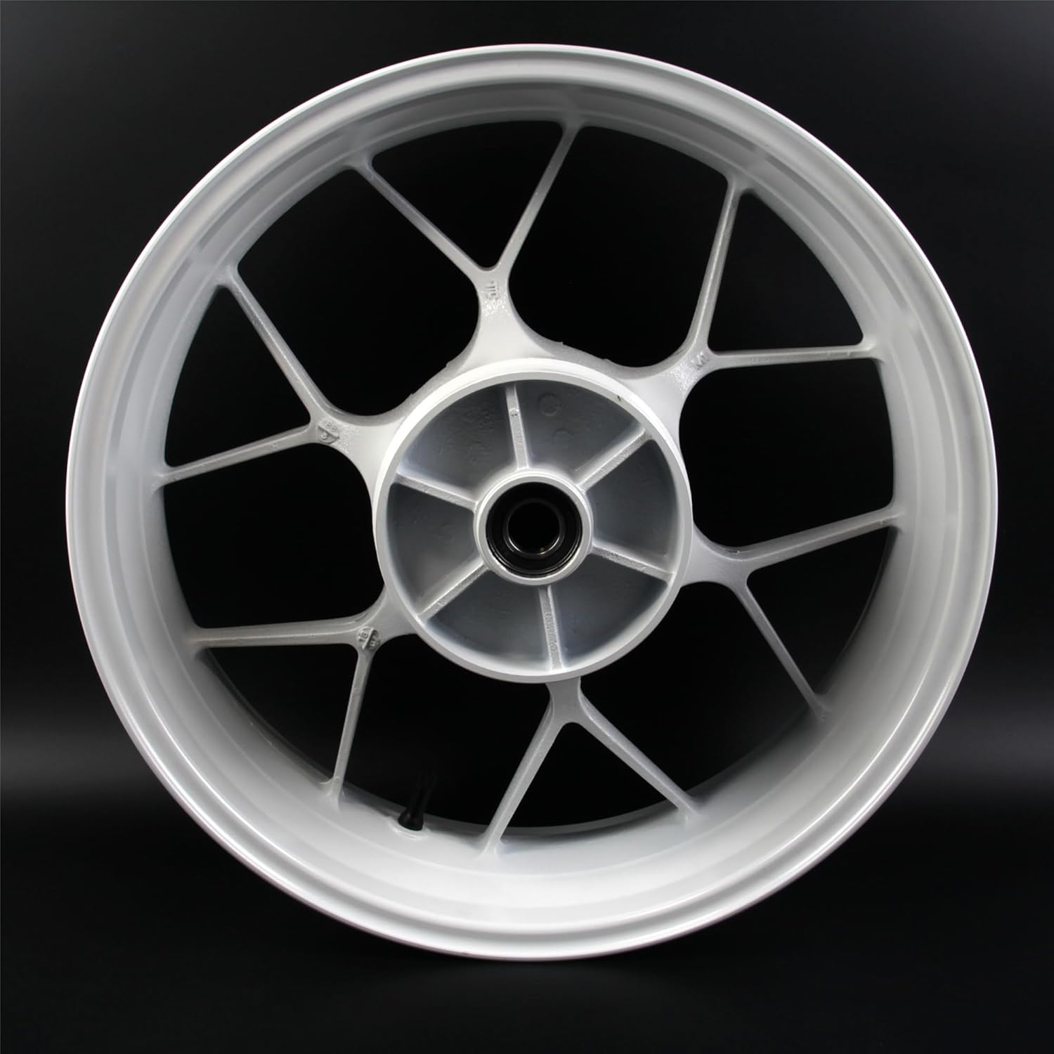 White Rear Wheel Rim Compatible with Honda CBR1000RR 2004-2016, Bearing include, Motorcycle Replacement Accessories Parts