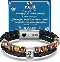 Gift Father Dad – Father's Day Gifts – Morse Code Bracelet Gift – Engraved "I Love You Dad" Bracelet, Leather