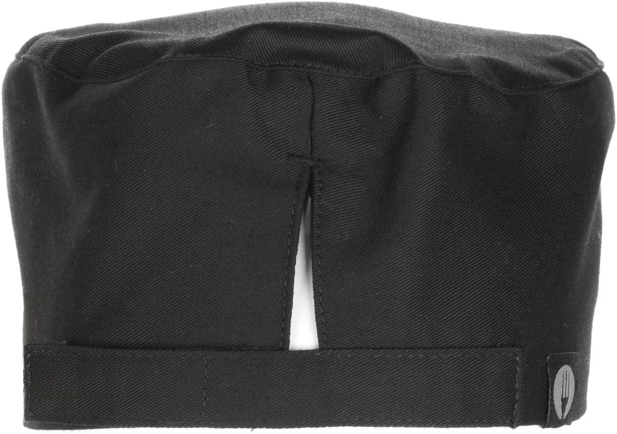 Chef Works Chef Beanie, Black, L/XL at  Men’s Clothing store