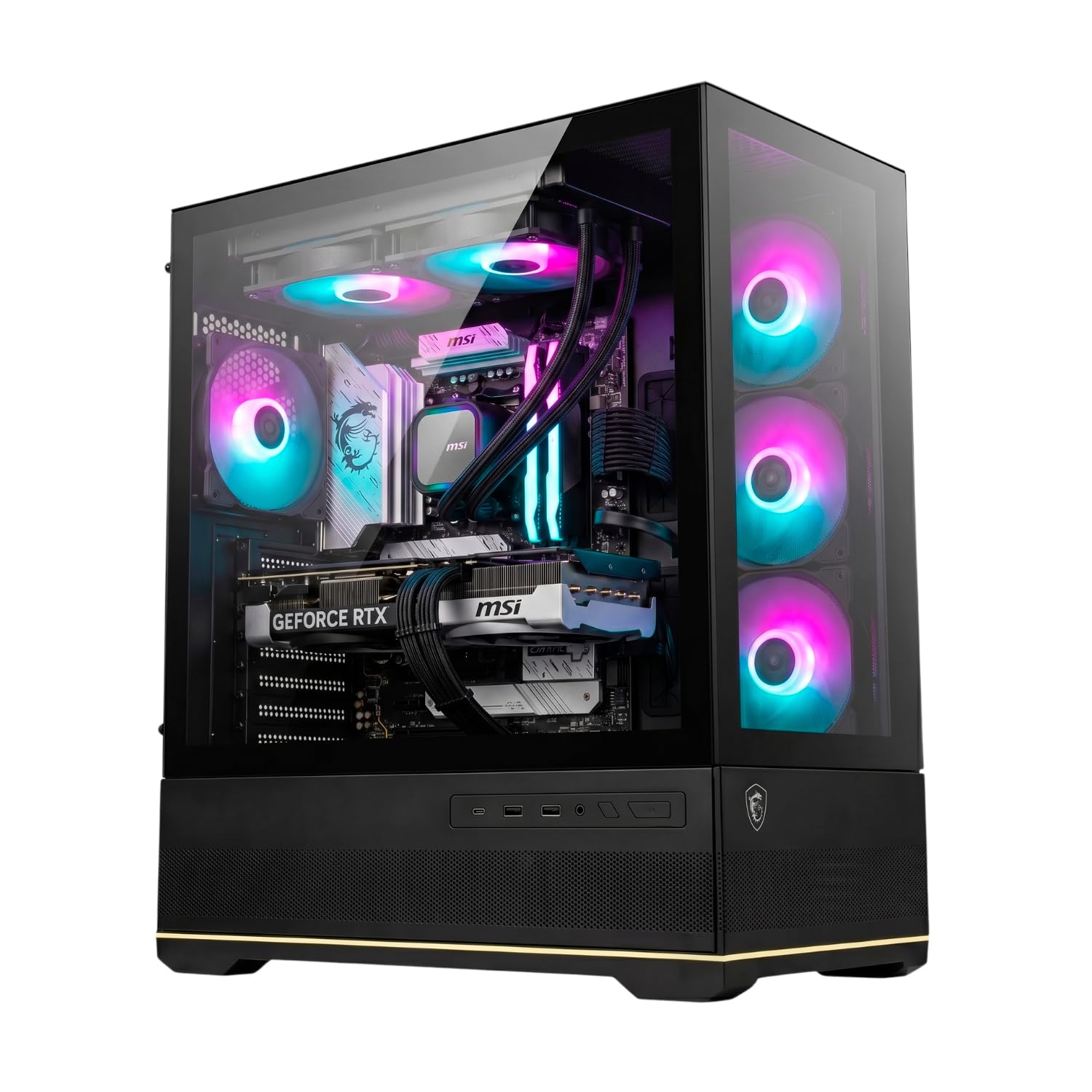 Epical-Q Ordenador sobremesa Gaming DragonSpine Coul II AMD Ryzen 7 5700X, 32GB, 1TB SSD NVME, RTX 5060TI 16GB + Windows 11 Pro