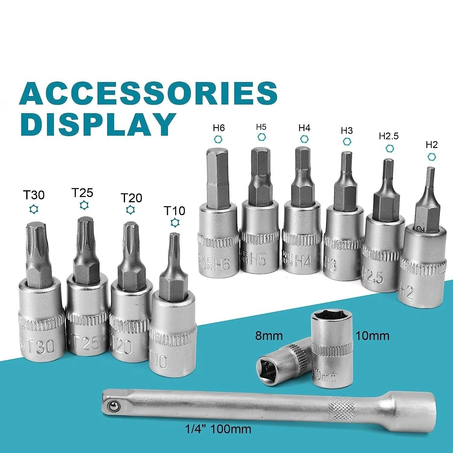 Chiavi dinamometriche Chiave dinamometrica 1/4'', 1-6Nm, 0,05 Nm Micro, kit di manutenzione Drive Click Set Dinamometrica Sistema Click