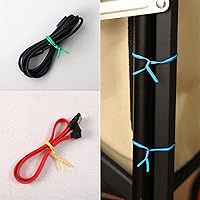 Vista 5 de Tangyinrd 300 lazos de plástico azul de 5 pulgadas, bridas para cables, para bolsos, herramientas de jardinería