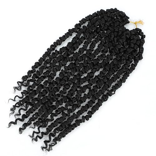Miniatura 7 de Cabello Passion Twist de 12 pulgadas 8 paquetes cabello de ganchillo pretrenzado para mujeres negras cabello de ganchillo rizado Passion Twist