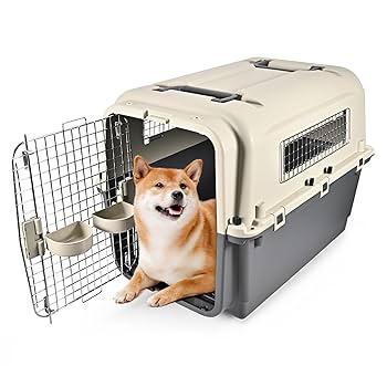 Amazon | ペットキャリー ペット航空ケース、中大型犬用ハード