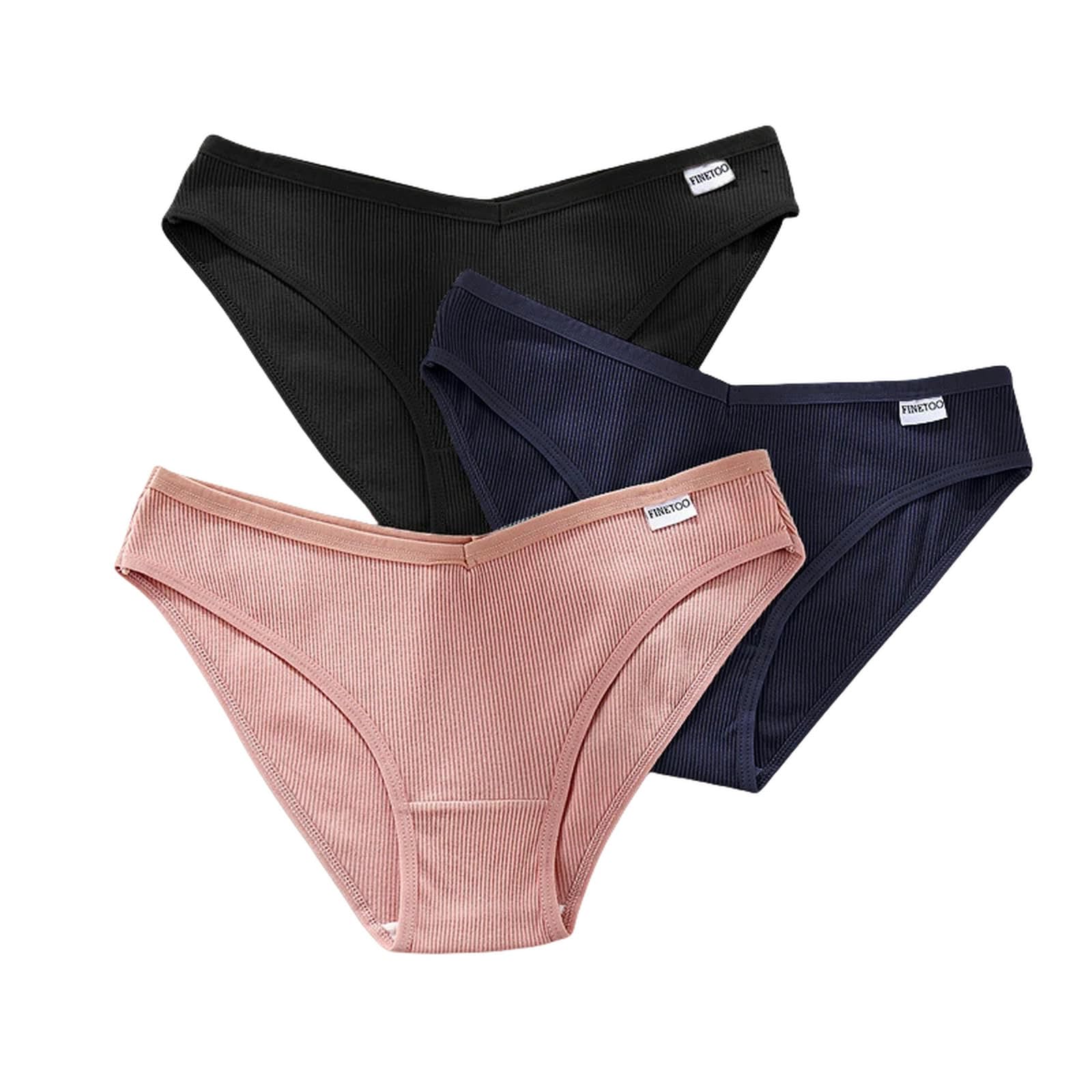Mutande Donna Cotone Mutandine di Cotone Femminile V Vita Biancheria Intima Plus Size Briefs Ladies Bassa Riduzione delle Mutandine Comode Mutandine Lingerie-Set 6-XXL