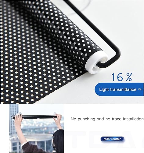 Miniatura 4 de Persiana retráctil para ventana de coche, portátil para ventana de viaje, con ventosas, aislamiento térmico, impermeable, parasol opaco