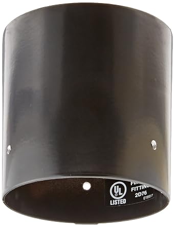 RAB Lighting MMCAP3B Mighty Post Metal Caps and Box for 2-1/2" Pipe, Aluminum, 2-7/8" OD x 3-1/4" Height, Black