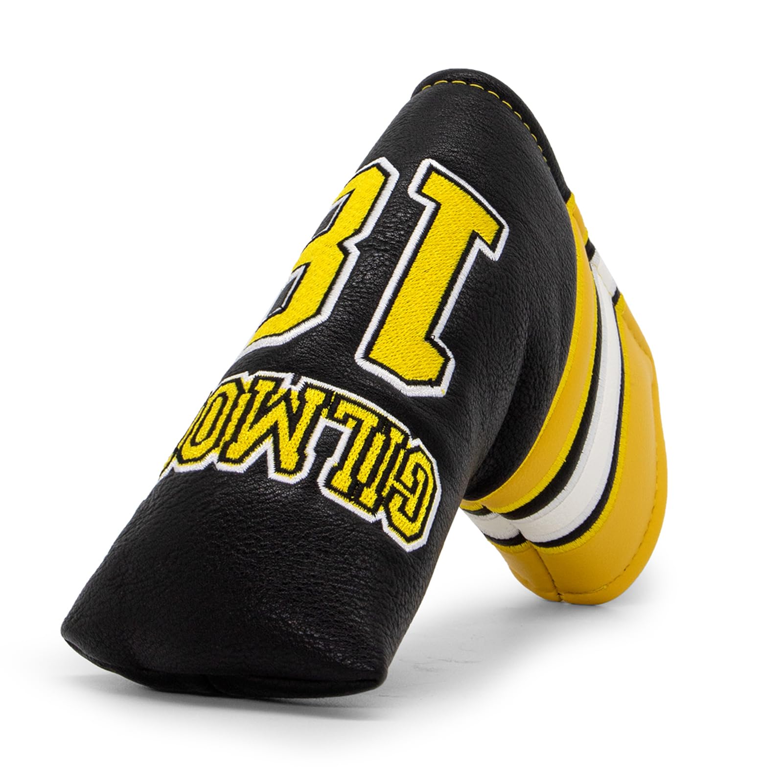 Golf Headcovers Golf Club Head Covers Advanced Embroidery Number 18 Premium Leather Driver Fairway(FW) Wood Hybrid(UT) with Number Tags, Golf Blade Mallet Putter Cover