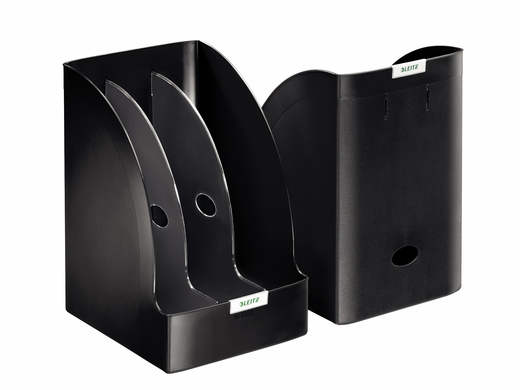 Leitz, Dziurkacz Duży Metalowy Leitz WOW NeXXt, Dziurkuje do 30 Kartek (80 gsm), Ogranicznik Formatu, Niewymienne Ostrza, Pojemnik na Zawiasach, Kolor Niebieski (B004I2C4SC)