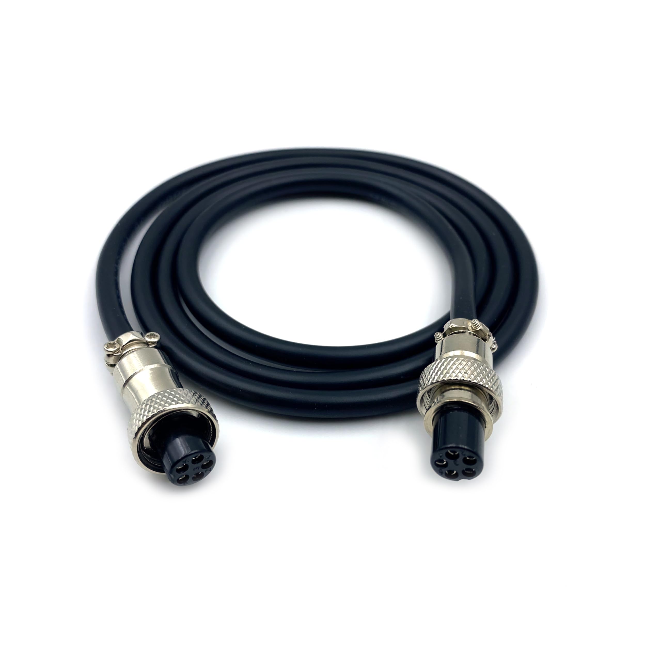 Fupiomeef 1.64 ft GX12 5 Pin Double Female Cable, GX12 5Pins Female Head Aviation Cordset Electrical Connector Panel Mount Circular Metal Adapter Cordset for Ships 5A 125V 22AWG (0.5meter)