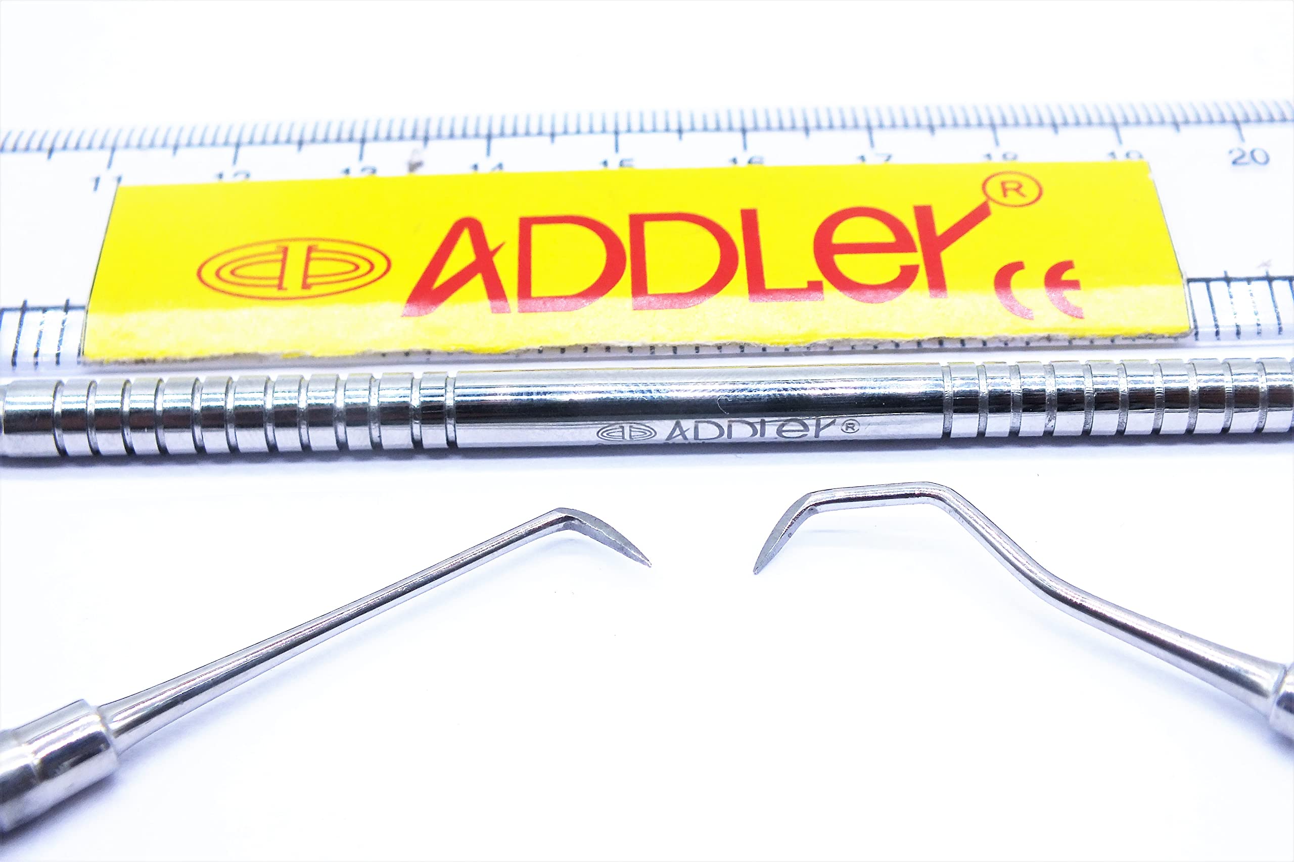 ADDLER DENTAL UNIVERSAL SCALER DOUBLE ENDED.SOLID PREMIUM 6 MM. HANDLE. LIFE TIME ANTI RUSTING WARRANTY.-image-32