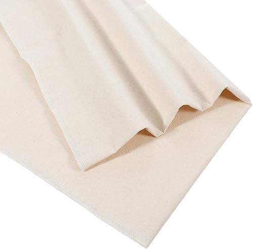 Miniatura 2 de Tela de muselina de algodón, 63 x 20 pulgadas, tela de lino de muselina de algodón natural beige por 0.54 yardas para coser ropa, hacer manualidades