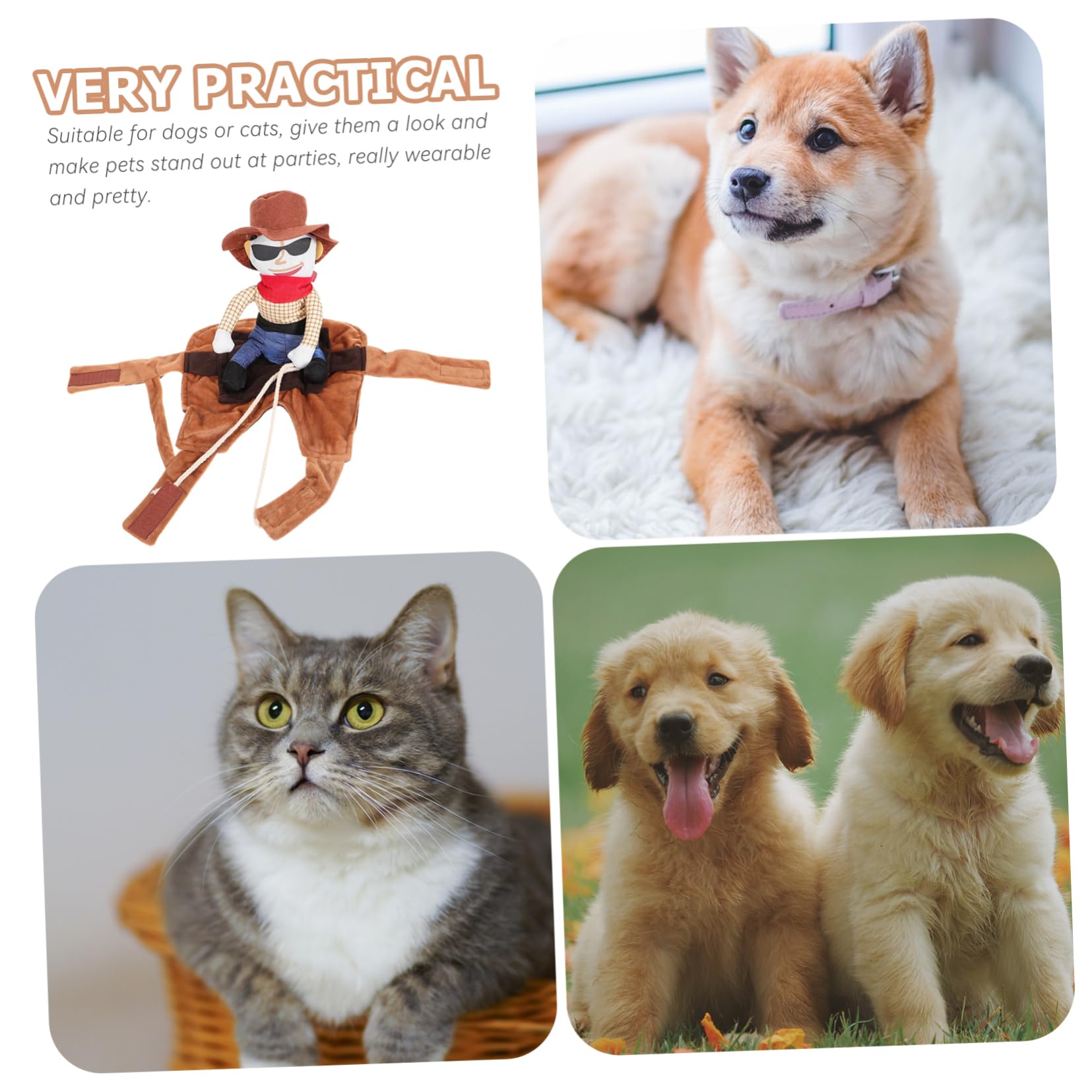 Disfraz de Halloween para Perros y Ropa Creativa para Mascotas Traje de Cosplay y Cómodo para Fiestas