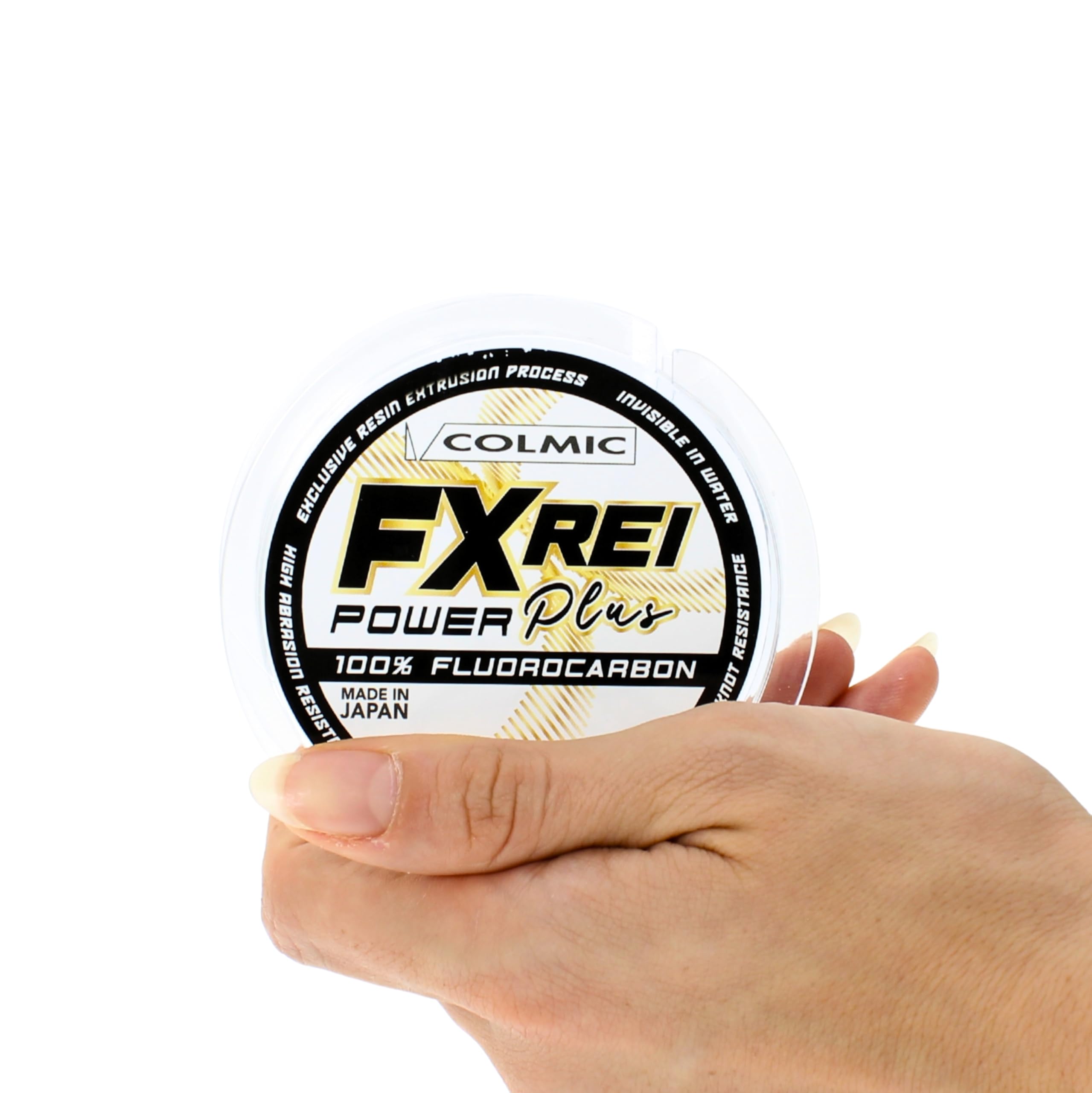 Colmic FXREI Power Plus – Filo Fluorocarbon 100% Invisibile in Acqua, Alta Resistenza all’Abrasione e ai Nodi – Prodotto Ufficiale Colmic
