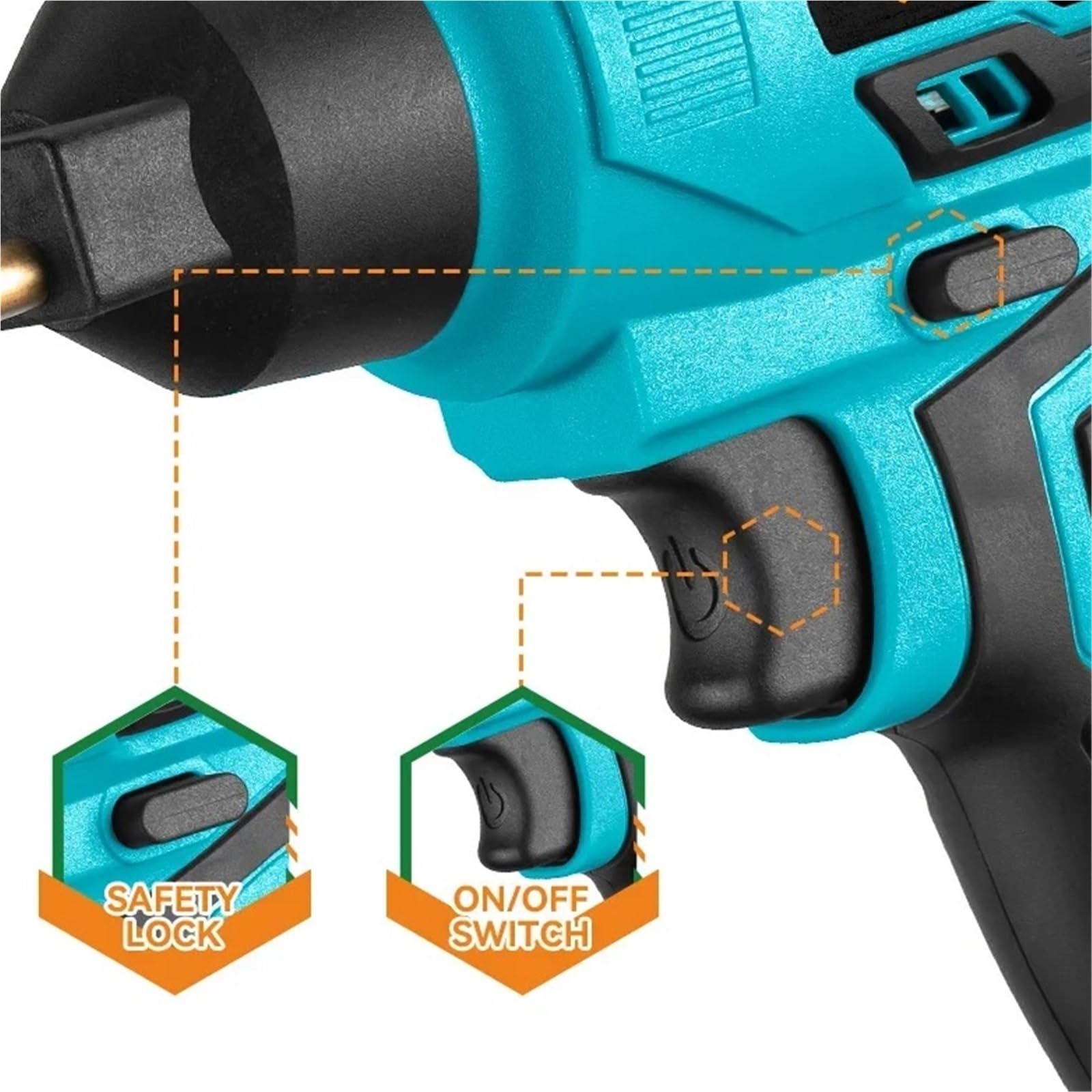 Kit Riparazione Paraurti Auto Kit di Riparazione efficiente per Crepe e Fessure in plastica per paraurti Auto, Ricaricabile,Pistola per Saldatura plastica 500℃