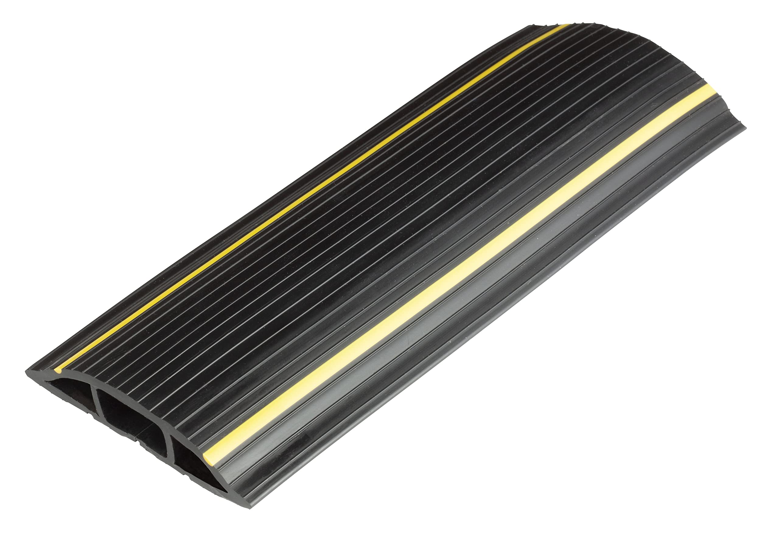 Canalina Passacavi PVC 4 Metri - Calpestabile, Adesiva, 3 Canali - Nera E Gialla - Foto 4