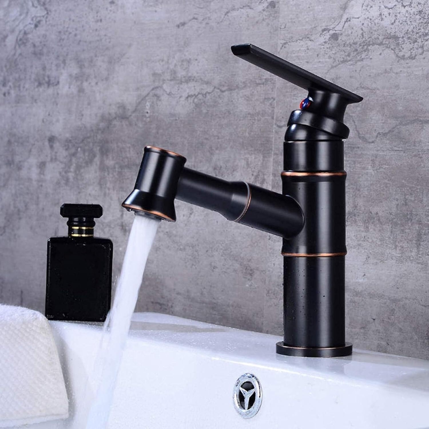Robinet mitigeur lavabo jet extractible pour rénovation salle de bain moderne