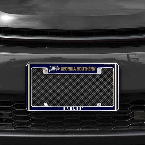 Miniatura 11 de Rico Industries NCAA Classic 12" x 6" Chrome All Over Automotive License Plate Frame for Car/Truck/SUV