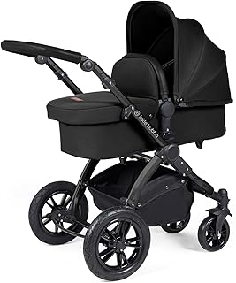 Ickle Bubba Stomp Luxe All-in-One Travel System with Isofix Base (Galaxy) - Black/Midnight/Black