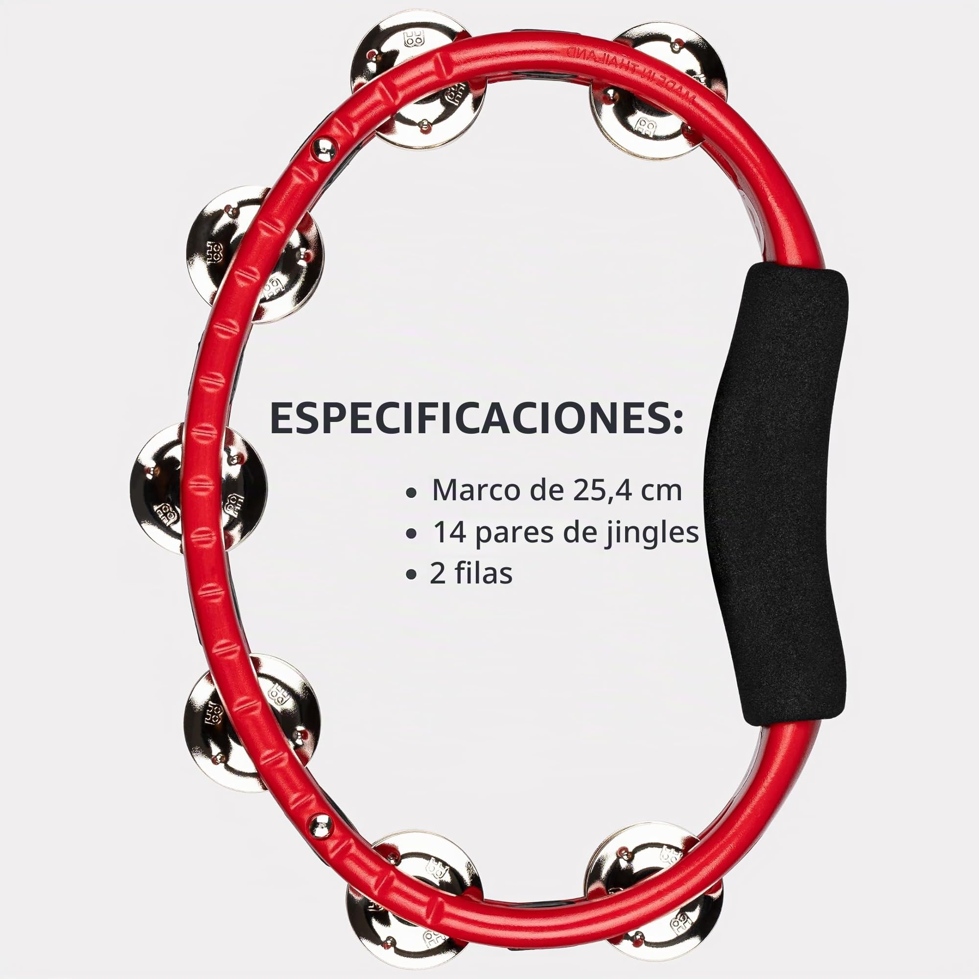 Meinl TMT1R - Pandereta, Rojo