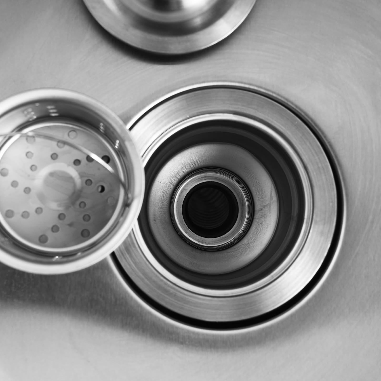 OUKANING Fregadero doble de acero inoxidable 201, 80 x 50 cm, doble fregadero de cocina con borde alto, empotrable con rebosadero, colador de desagüe, resistente a arañazos e inoxidable, para cocina