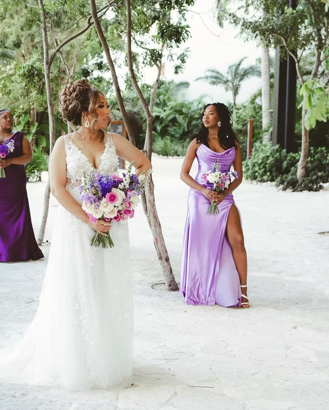 Strapless Satin Prom Dress 2026 Long Mermaid Bridesmaid Dresses for Women Ruched Formal Evening Gowns with Slit WA075 - Image 5