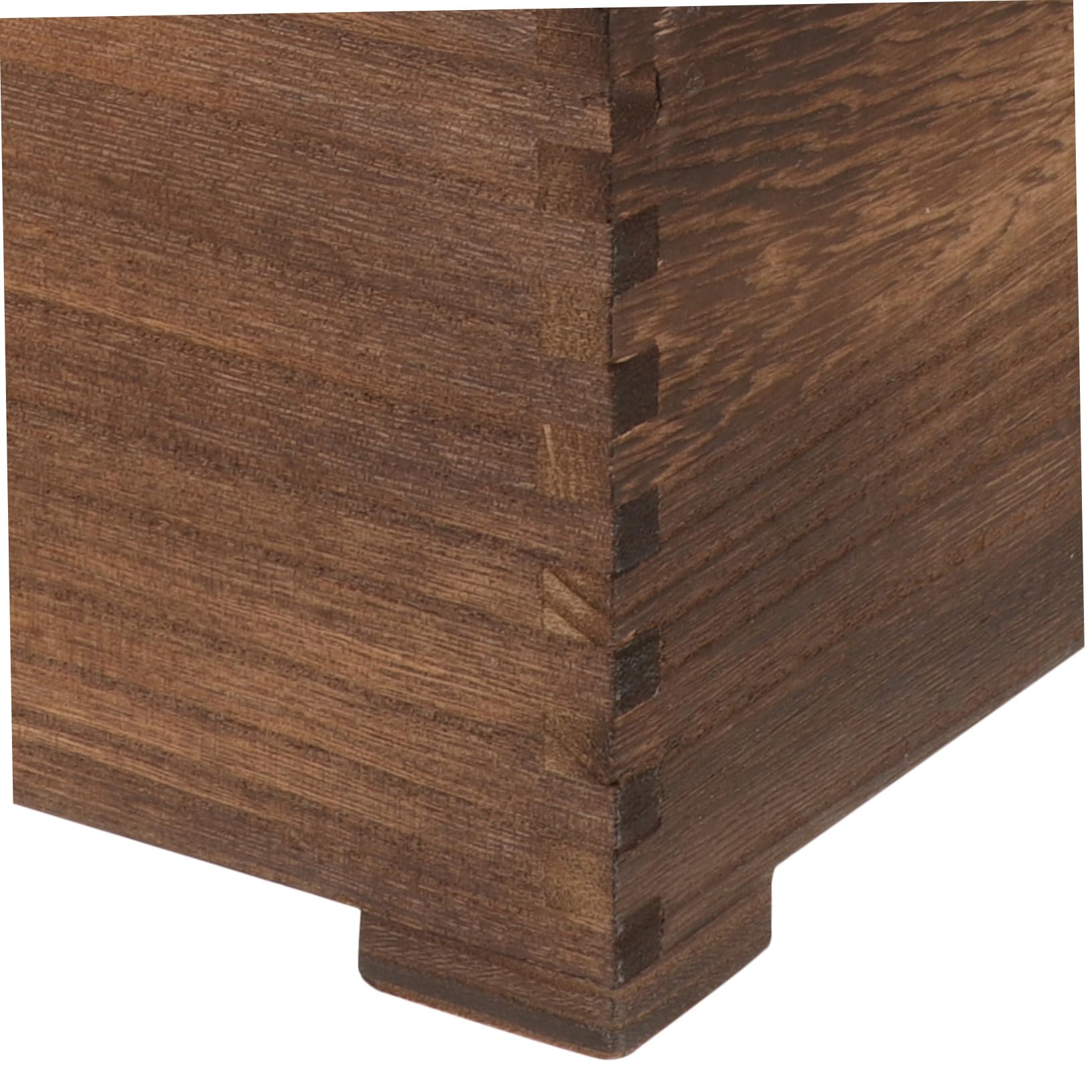 IMIKEYA Conteneur de Stockage de Riz en Bois 5kg Couleur Café