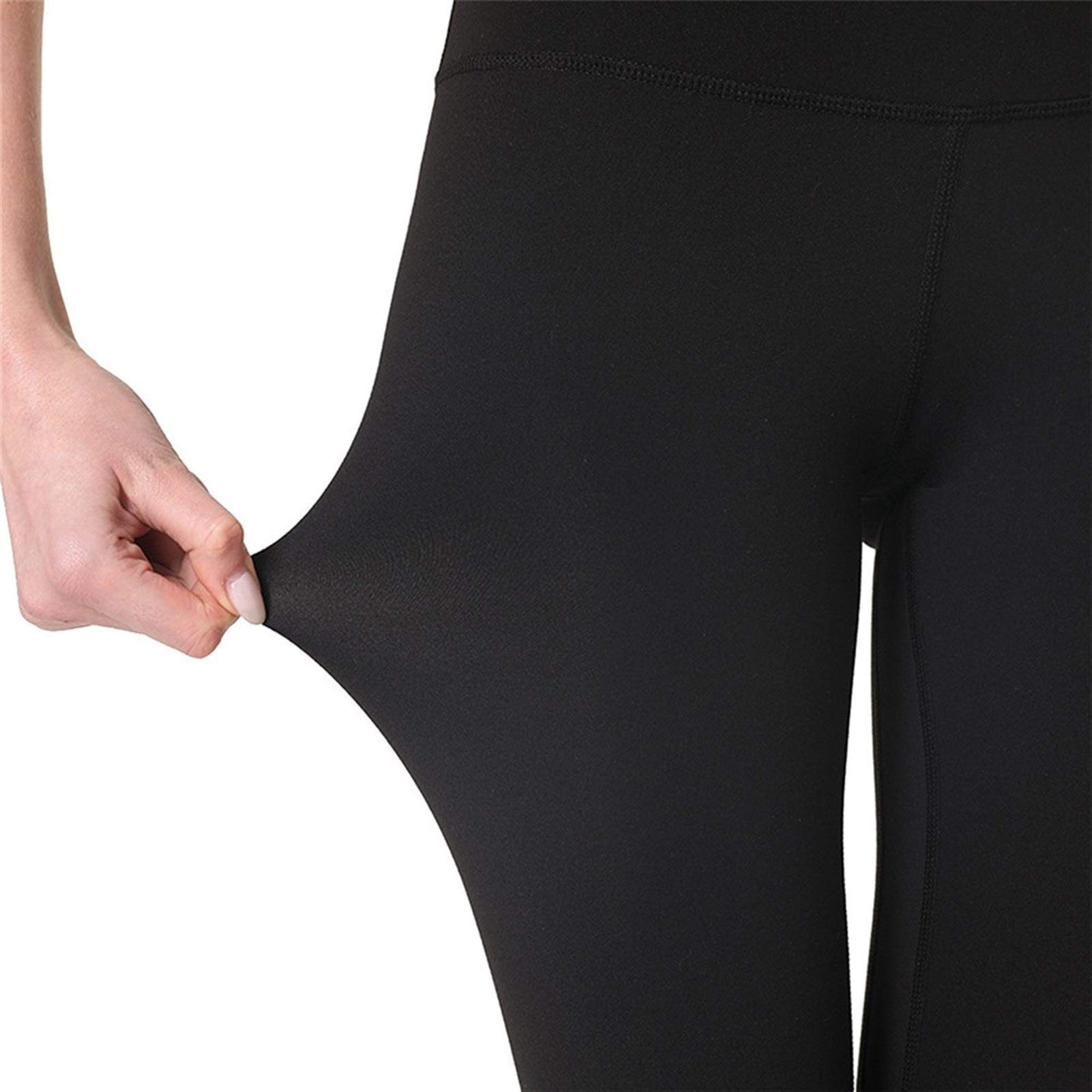 fitness legginsy damskie, Damskie Nagie uczucie Wysokiej talii Legginsy Legginsy Butt Lift Power Flex Slim Jogi Spodnie Aktywne Rajstopy Tummy Control Non See przez rozciągliwe sportowe legginsy do jo