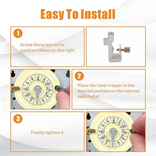 Luxmool Intermatic - Trippers temporizadores Compatible con Intermatic 156T1978A, clips de encendido y apagado para temporizador de piscina para