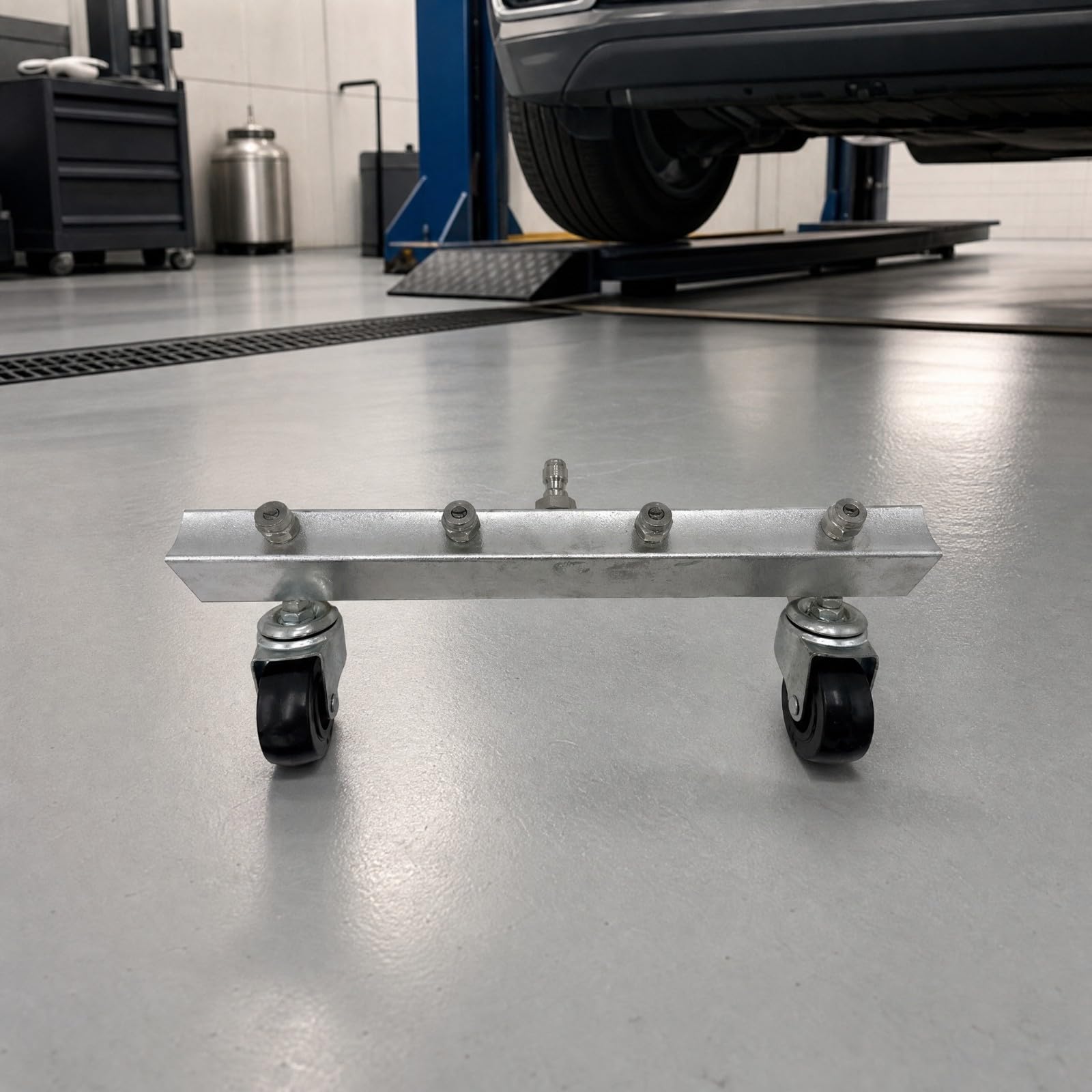 Qianly Spruzzatrice in Acciaio Inox con Ruote Alta Pressione Mobile per Stre, Percorsi Pedonali