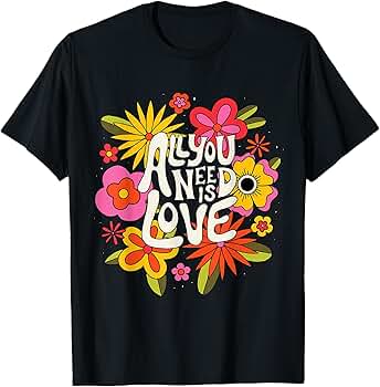 Amazon.com: The Beatles - All You Need Is Love Retro Flowers