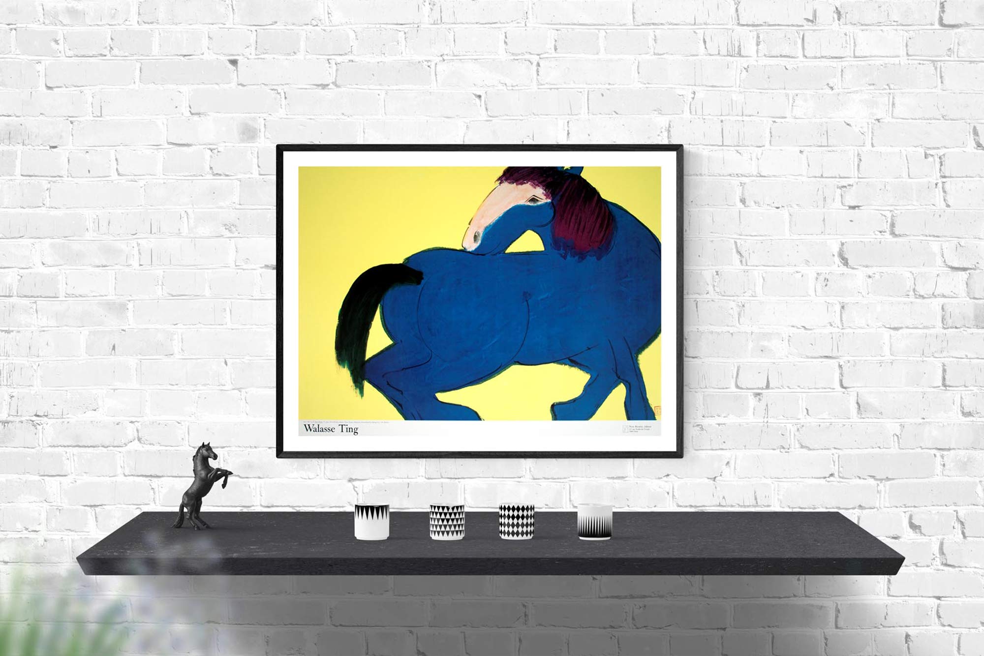 Amazon.co.jp: WALASSE TING Blue Horse (sm) 18