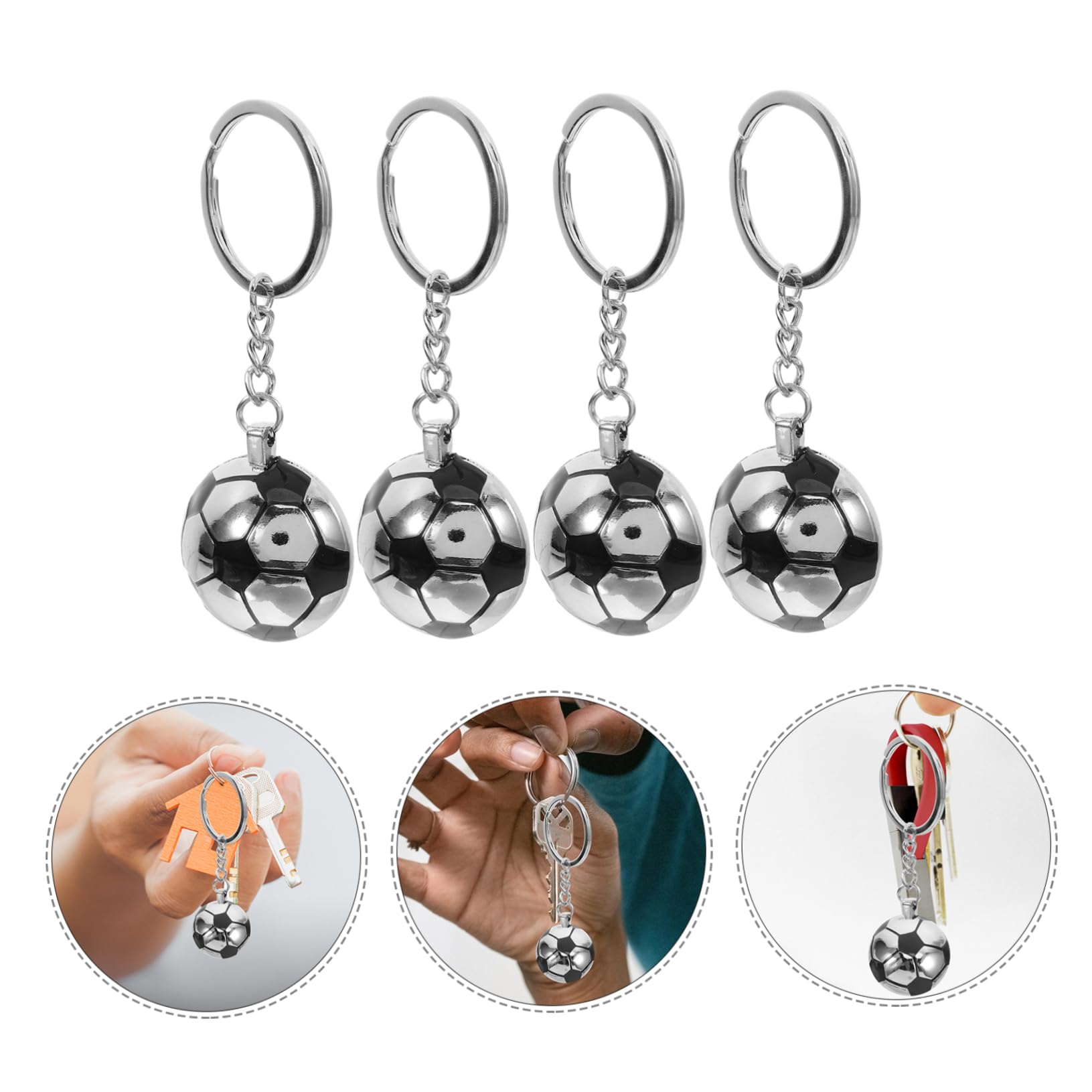 ifundom 20pezzi Portachiavi Da Calcio Di Portachiavi Sportivi Per Amanti Del Calcio Perfetti Come Per Eventi e Feste Decorazione Per Borse e Chiavi Design Versatile e Resistente