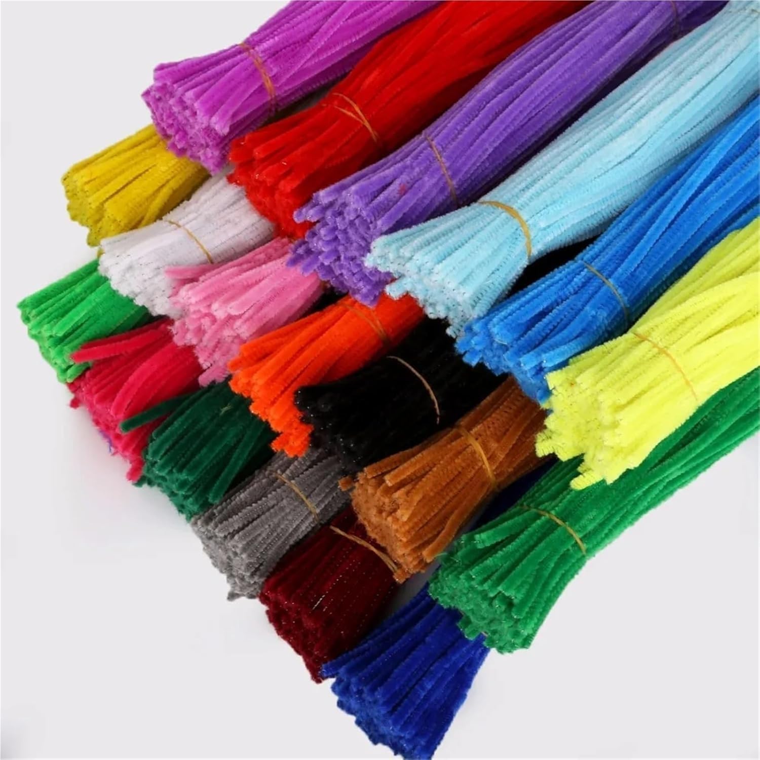 Łodygi szenilowe, środki do czyszczenia rur 100 szt. Wielokolorowe łodygi szenilowe do majsterkowania(Color 9)