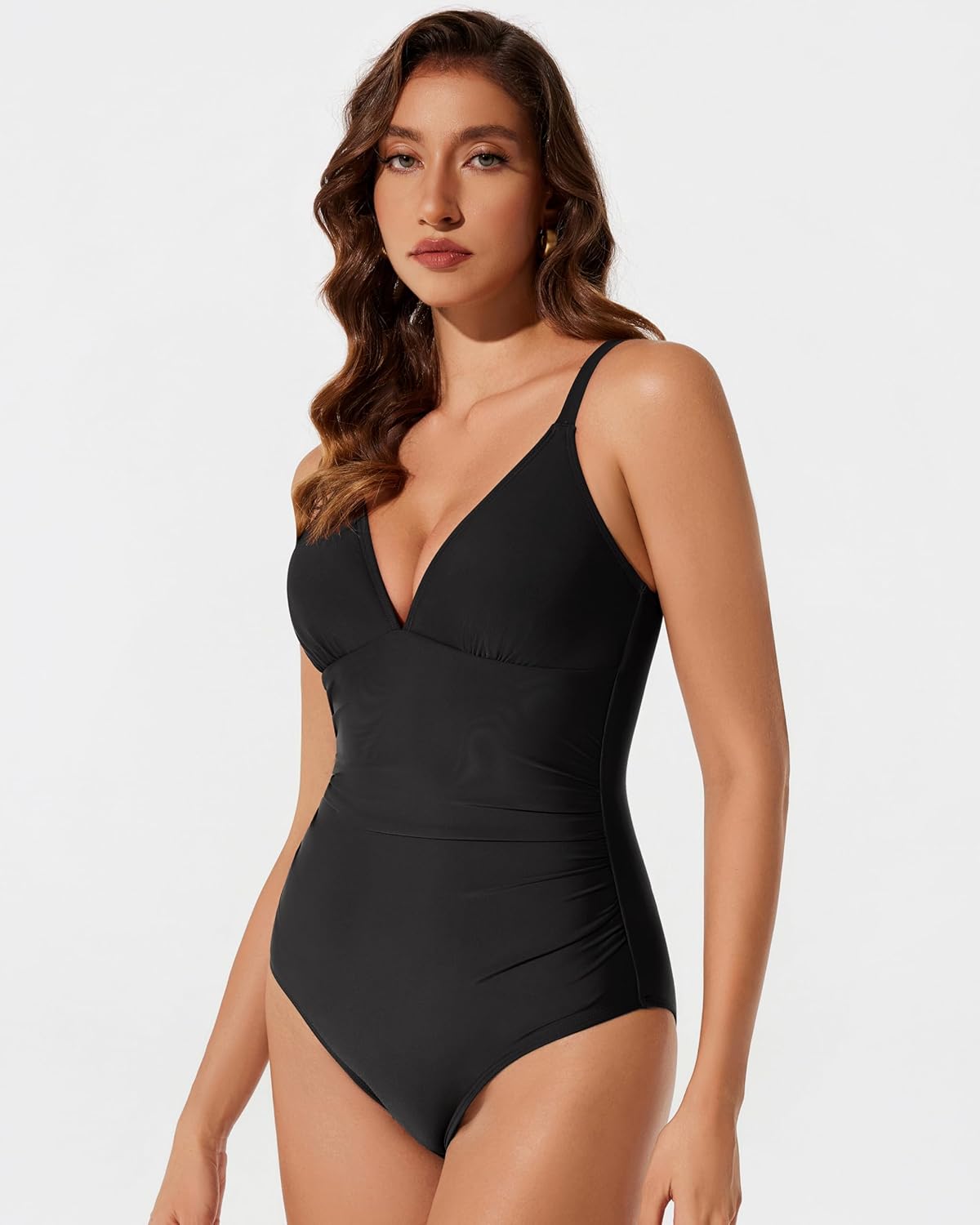 RXRXCOCO Women Tummy Control One Piece Swimsuits Slimming Shapewear Crisscross Back Bathing Suit - Image 6