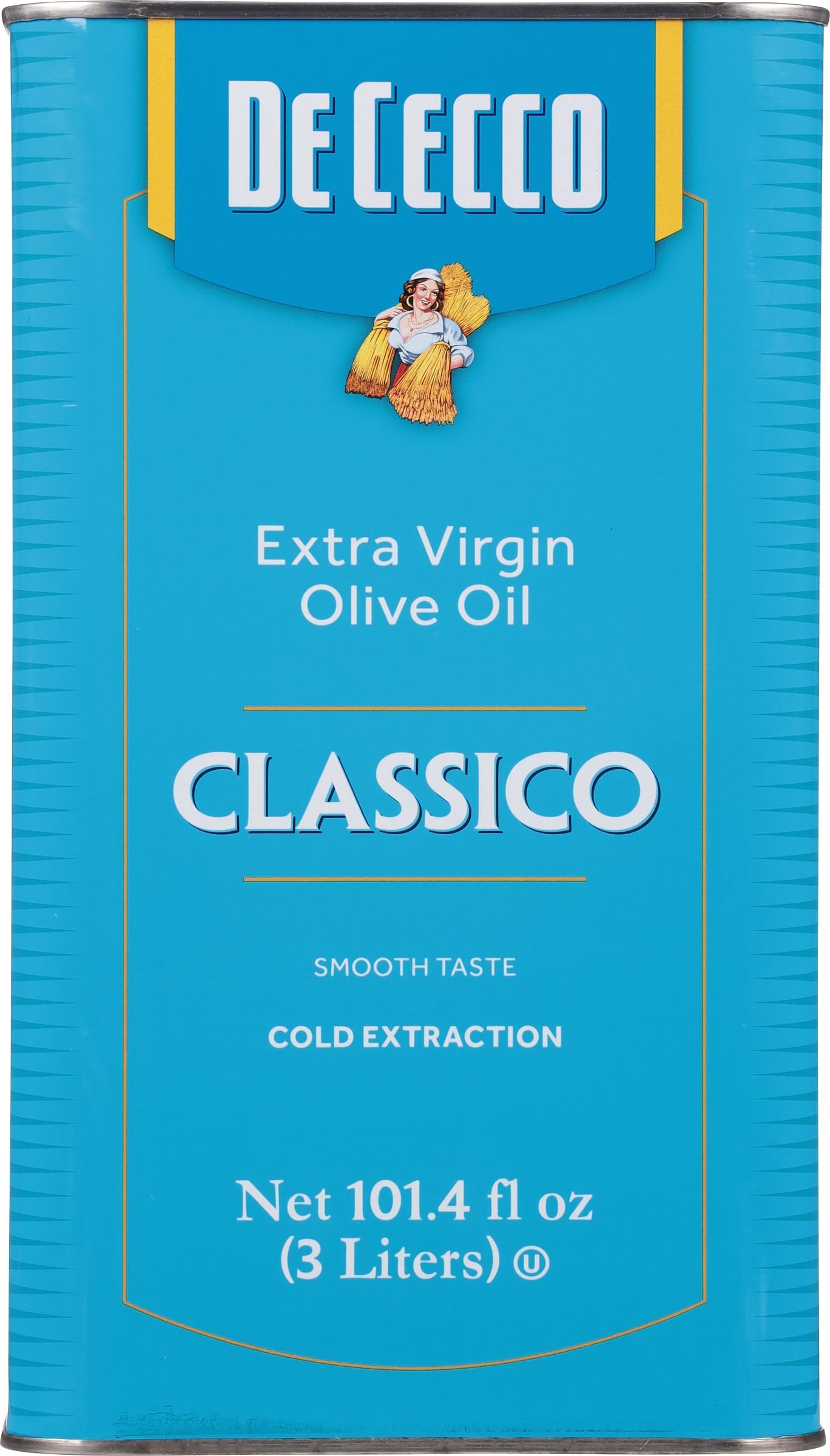Extra Virgin Olive Oil, Classico, Cold Extraction, Great for Cooking & Smooth Taste, 101.4 Fl Oz