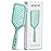 Crave Naturals Detangling Hair Brush - Lightweight Vented Cushion Curly hair brush with Gentle Bristles for Wet and Dry Hair - detangling brush for All Hair Types - Turquoise