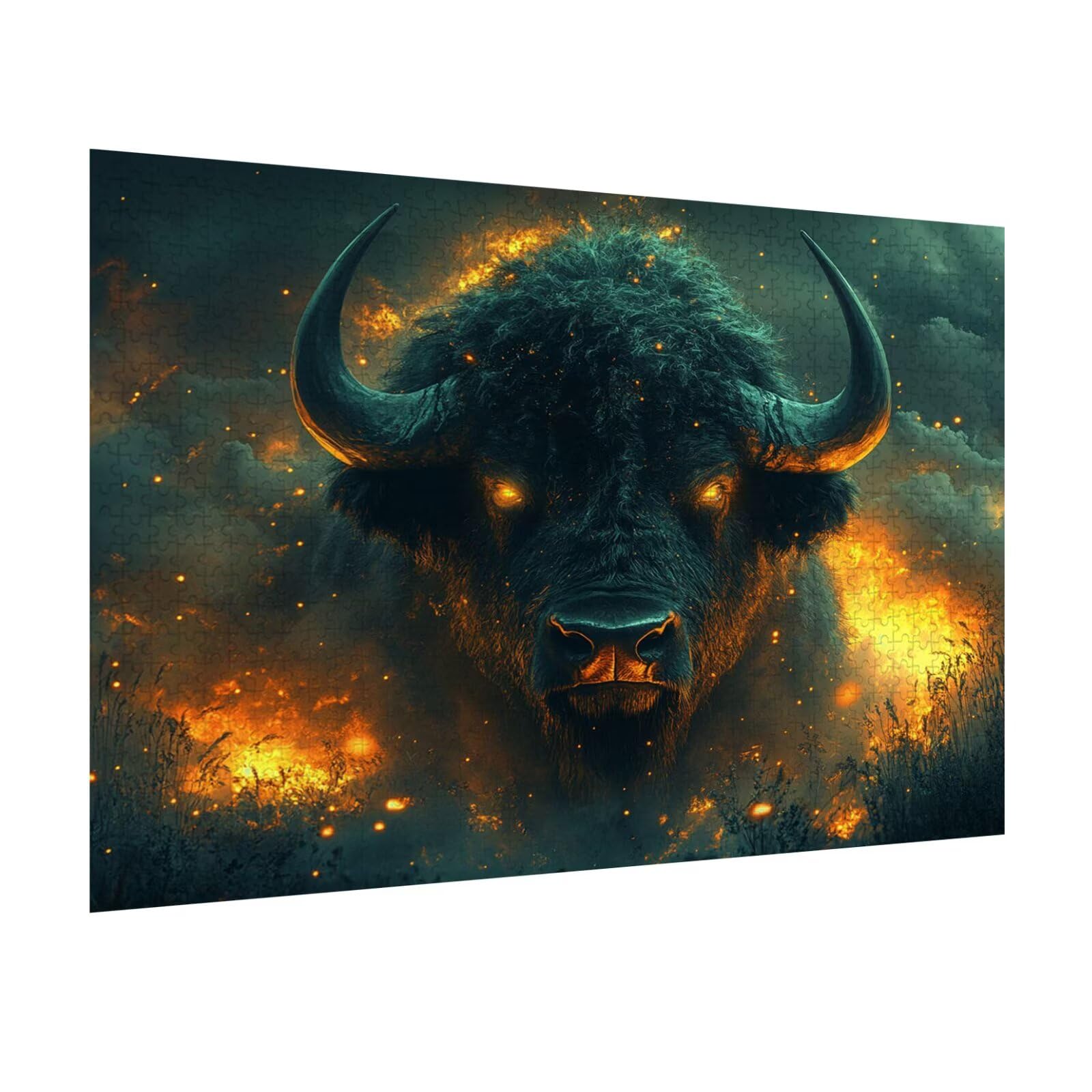 Puzzle 6000 Teile Kuh Herausforderndes Klassische Puzzles, n-623 | Familienpuzzles, Entspannung Aktivitäten, Schwieriges Kunst Puzzle Flammen, Impossible Herausforderndes, Geschenk für Frauen