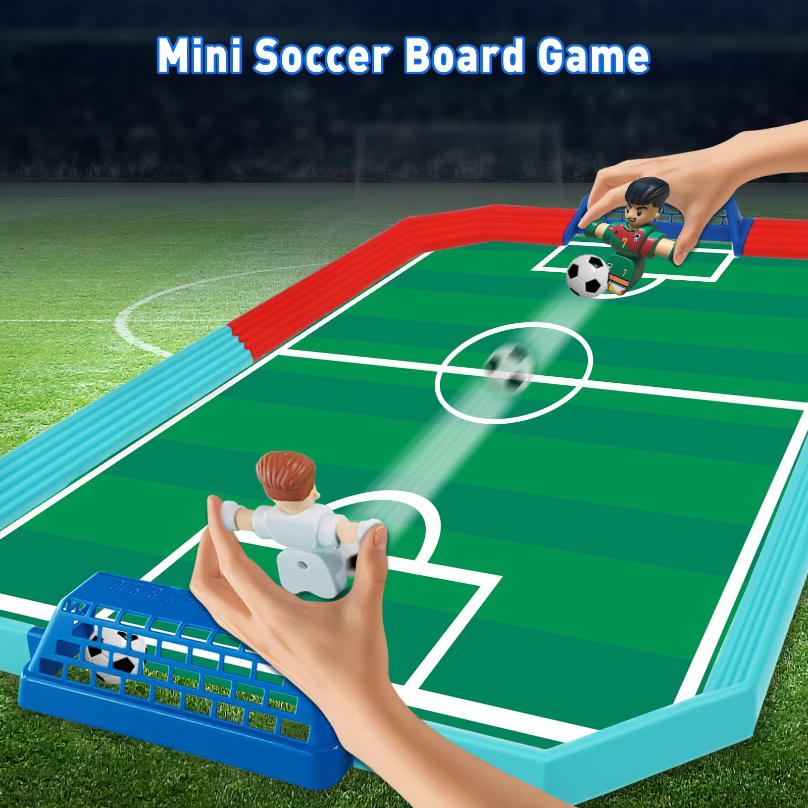 Football Table Soccer Board Game for Kids,Finger Football Games Pinball InteractiveToys,Perfect Indoor Party Sports Gift for 3 4 5 6 7 8-12 Year Old Kids Boys Girls - Image 3