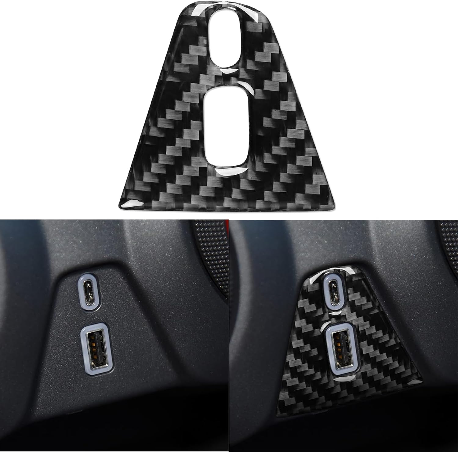 NVCNX Real Premium Carbon Fiber for Chevy/Chevrolet Blazer Accessories 2019-2022 2020 2021 LT 1LT 2LT 3LT RS Premier Car Dash Navigation Panel Cover Interior Trim Sticker Decal 1PC